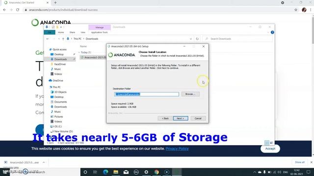 How to install Anaconda in Windows10?
