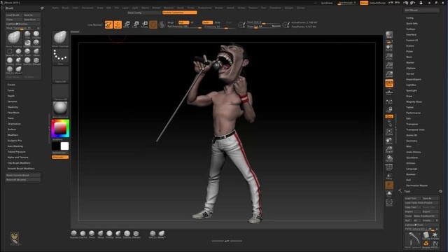 1. Настройка интерфейса Zbrush.