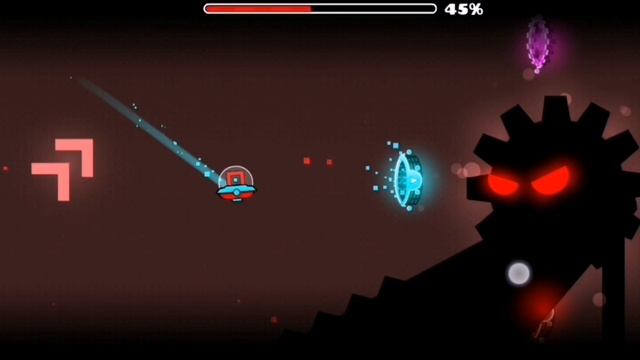Прошёл уровень gear в geometry Dash world