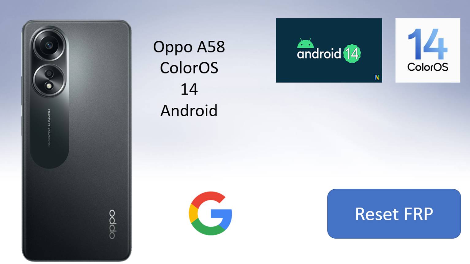 Oppo A58 Reset FRP/Bypass Google Account/Oppo A58 сброс Гугл Аккаунта