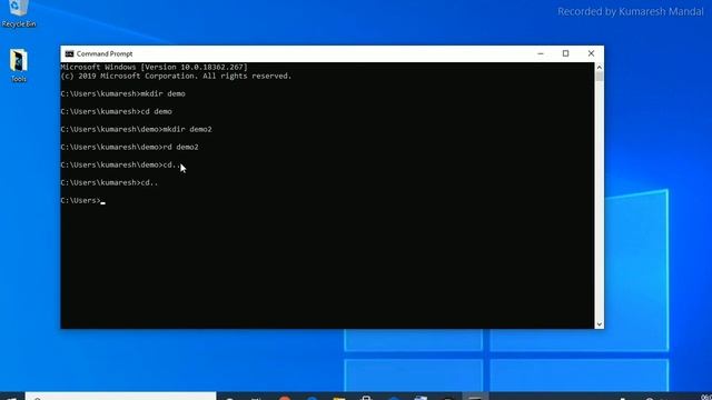 Basic commands used for create, move and delete folder in computer or mobile. Windows 7/8/8.1/10/11