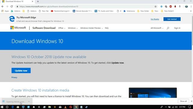 Download Windows 10 October update right now PC