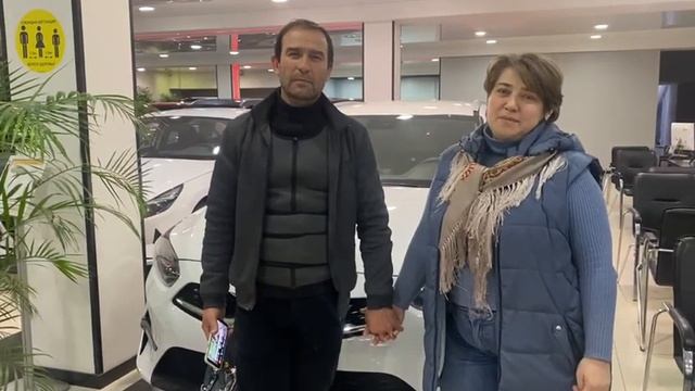 Елена поблагодарила коллектив Амикс за новый автомобиль