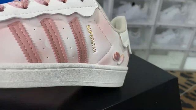 Originals Superstar"Cherry Blossom Powder/Lace" Add WhatsApp：+86 159-803-46095