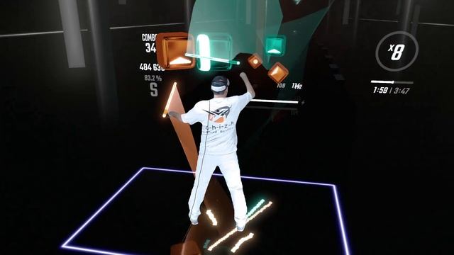 Beat Saber - Eminem - Houdini (Expert+) [Mixed Reality]