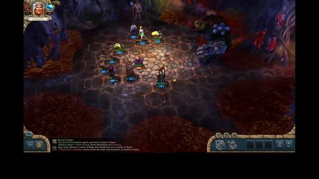 King's Bounty WOTN Giant Necro Lizardman boss battle