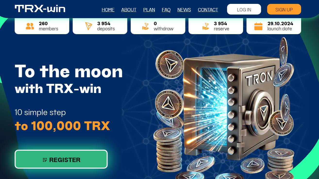 НОВИНКА! TRX WIN ПАССИВНЫЙ ДОХОД! ВСЕГО ЗА 50 trx