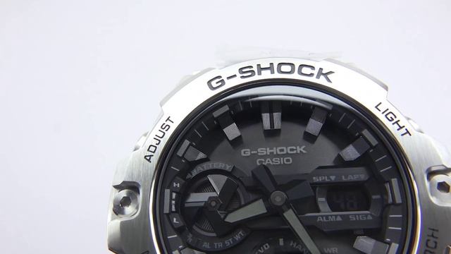 Распаковка наручных часов Casio G-Shock G-Steel GST-B400D-1A Unboxing