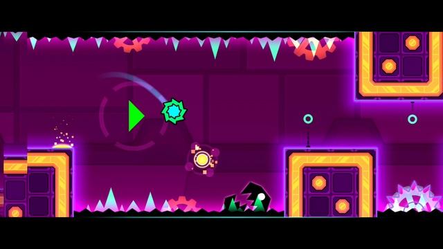 прохождение 3 уровня в Geometry Dash 4 часть