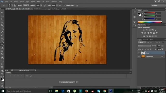 How to Make a Wood Burning Portrait _ photoshop tutorials