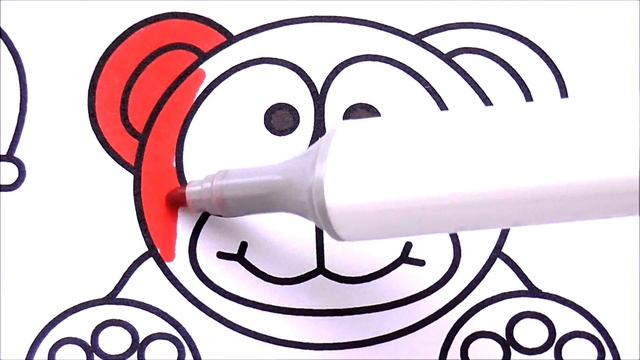 РИСУЕМ И РАСКРАШИВАЕМ ЖЕЛЕЙНОГО МЕДВЕДЯ ВАЛЕРУ DRAWING AND COLORING GUMMY BEAR VALERA