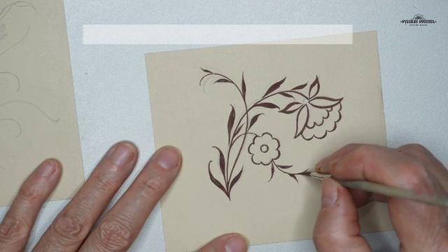 Фрагменты уроков курса  «Азбука росписи в стиле Палеха»