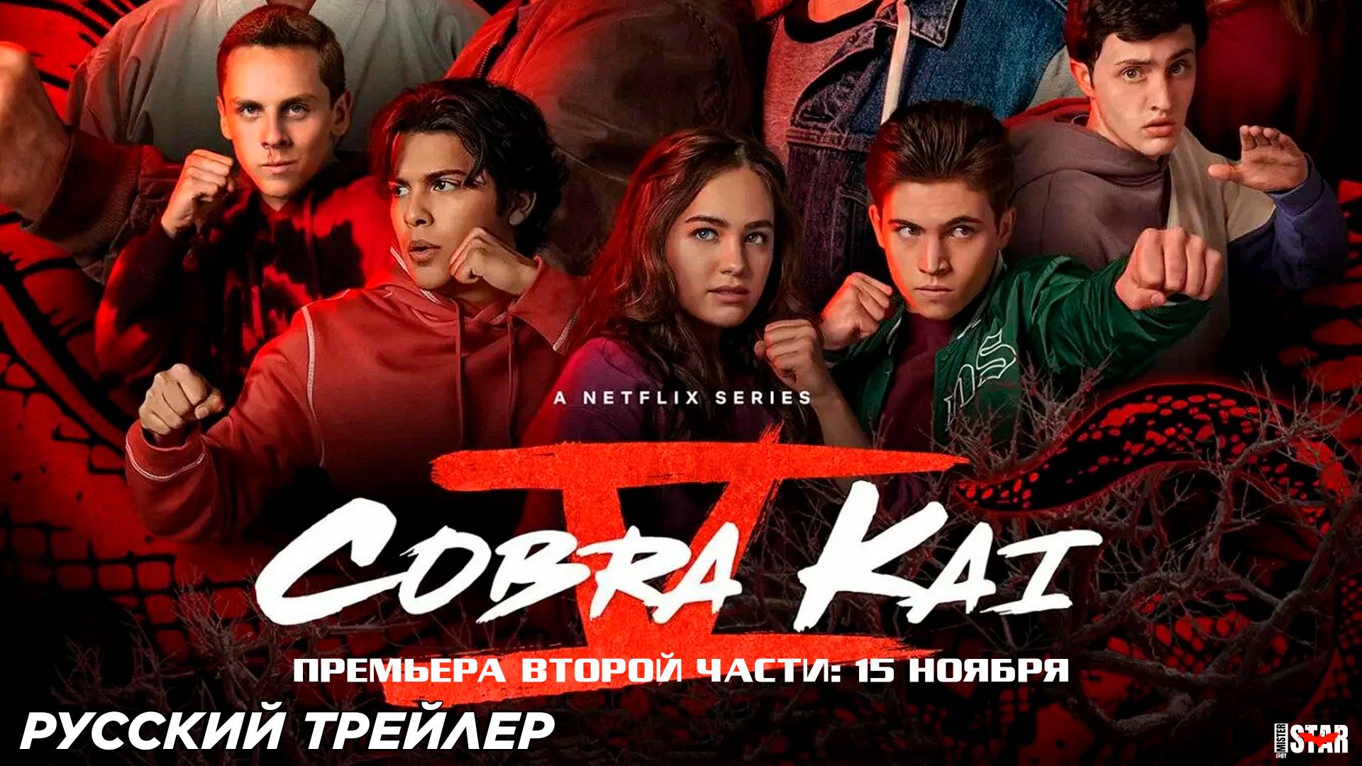 Кобра Кай (сериал 6 сезон) (2024) | Русский трейлер (2 часть) (12+) | C 15 ноября, «Netflix»