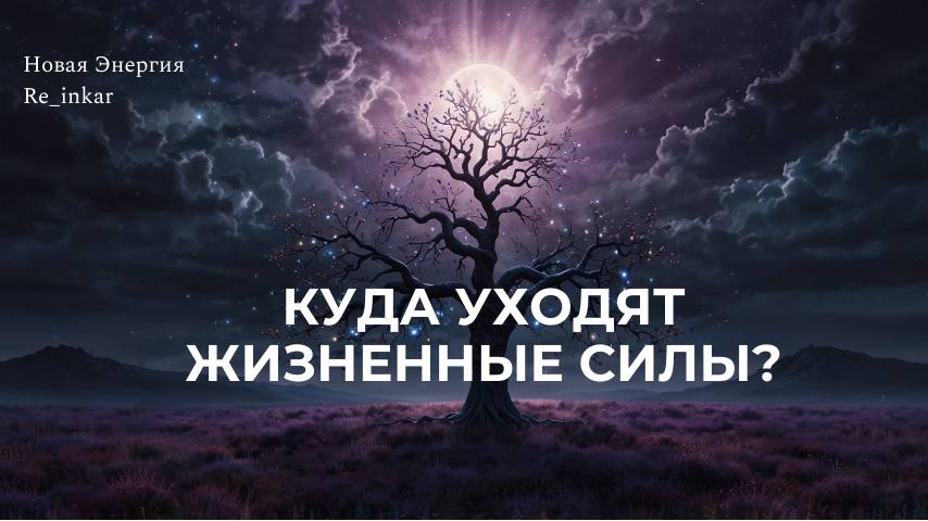 Куда уходят жизненные силы?