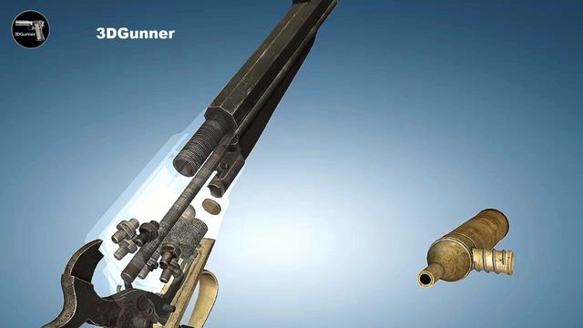 3D Animation & Facts The Remington 1858 Revolving Carbine