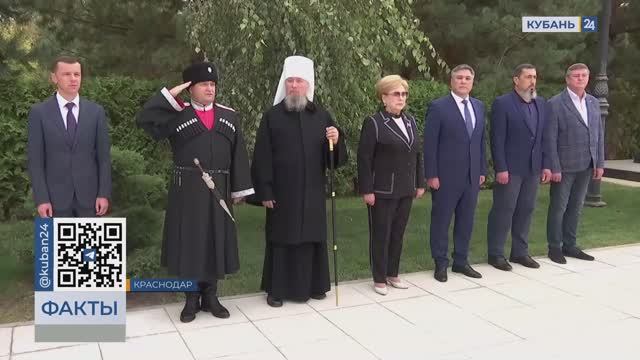 В Краснодаре прошла церемония зажжения Огня памяти
