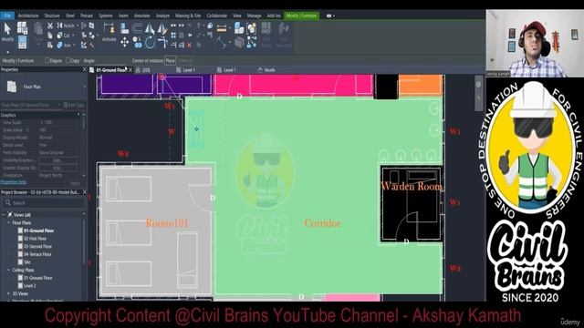30. Make your Plan in Angle l Rotate l Move & Copy Commands