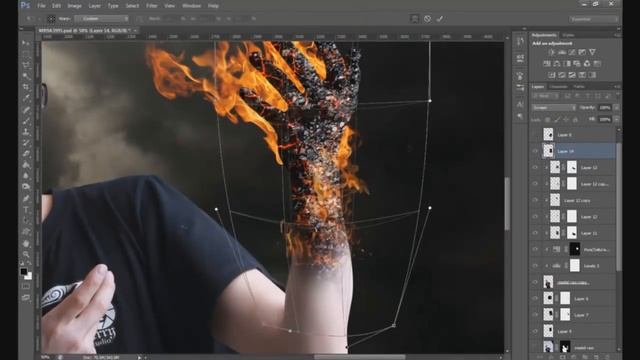 Photoshop CS6. Эффект огня. Магия Фотошопа. (Фотошоп CS6)