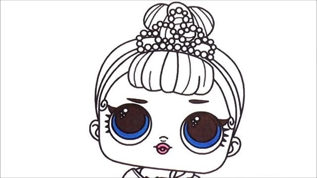 Кукла lol Miss Baby Раскраска // Рисуем Раскраски для детей