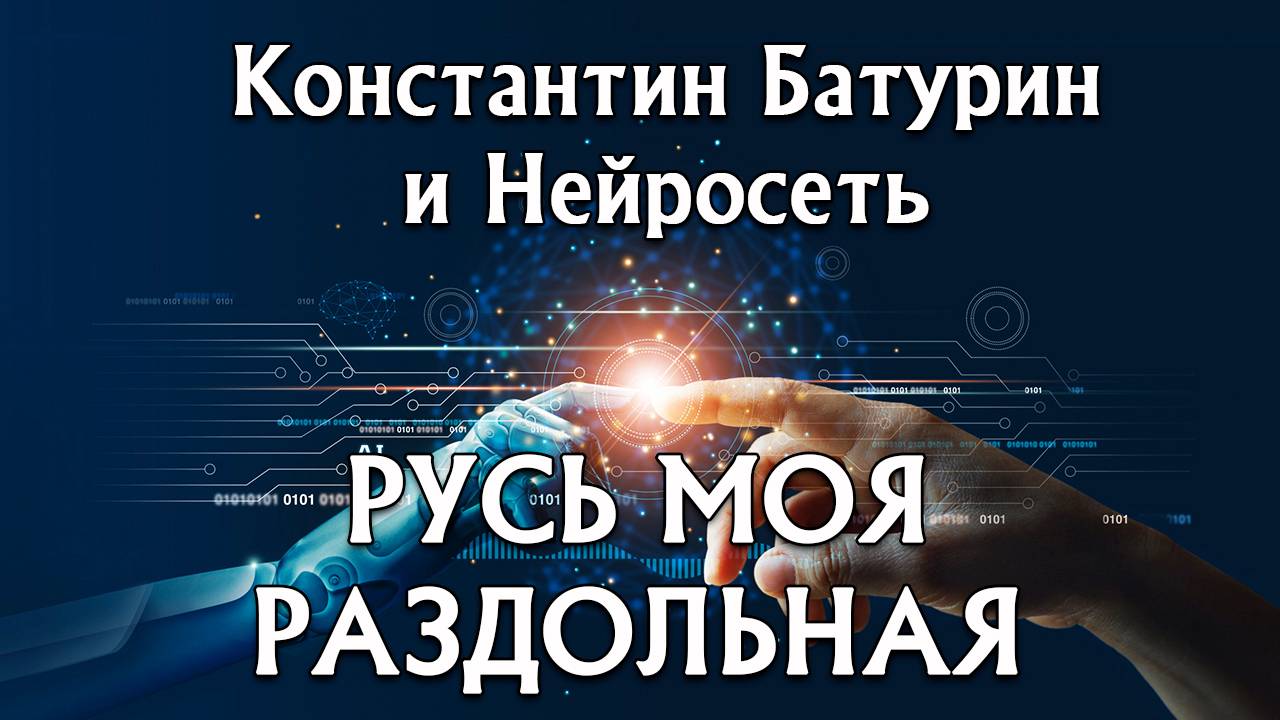 РУСЬ МОЯ РАЗДОЛЬНАЯ - Константин Батурин и Нейросеть