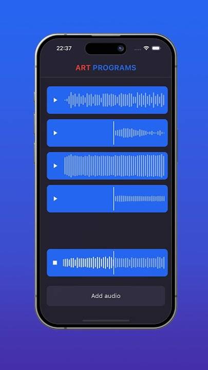 Flutter Audio Waveroms