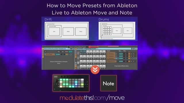 How to Export Presets from Ableton Live to Move & Note