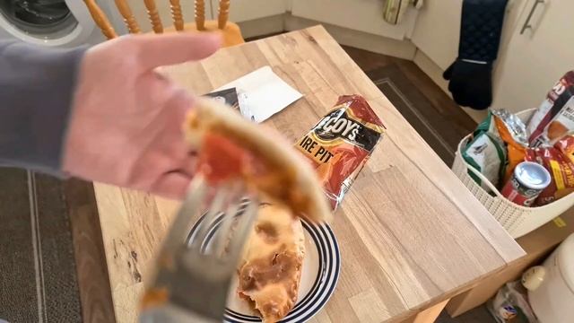 Wall's Mexican Chicken Fajita Slice & McCoys Fire Pit Flame Roasted Peri Peri Crisps/Chips