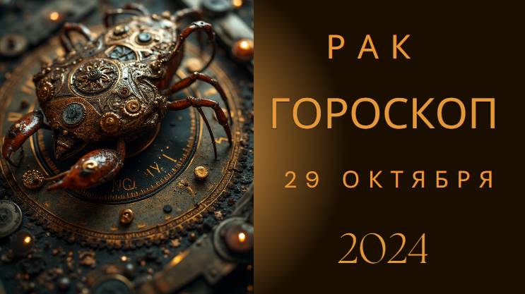 Рак ♋ – Дом и семья на первом месте! Гороскоп на 29 октября 2024