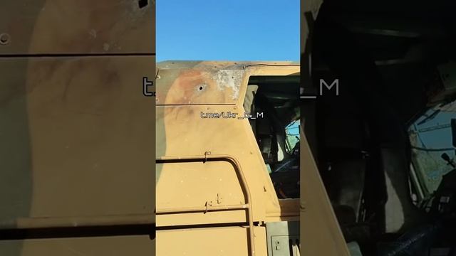 ⚡️СВО 18+ На видео попал побитый осколками бронетранспортер MRAP Kirpi ВСУ, переданный Анкарой Киеву