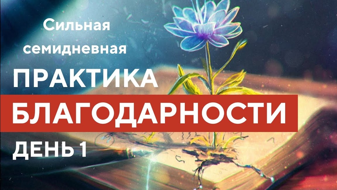 БЛАГОДАРНОСТЬ ВСЕЛЕННОЙ И БОГУ. ПРАКТИКА БЛАГОДАРНОСТИ ДЕНЬ 1