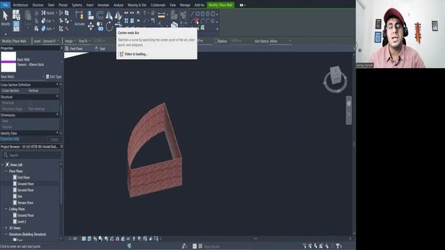 21. Creating opening in  Wall &  Section Box in Revit