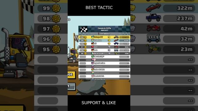 ⚠️ NEW Community Showcase ⚠️ (Caves & Cliffs) - Hill Climb Racing 2 #shorts #hcr2