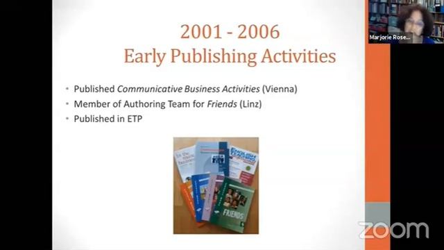 Marjorie Rosenberg   My ELT Journey   International Publishers Exhibition   9 6 2020