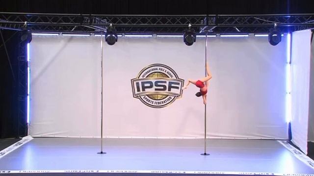 Елизавета Поддубная (Благовещенск) на чемпионате мира по пилонному спорту в Швеции