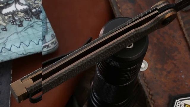 Складной нож Boker Kaizen Green Canvas Micarta