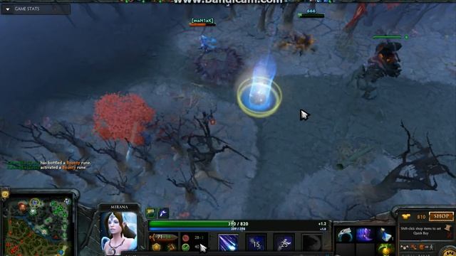 Dota 2 mirana arrow highlights