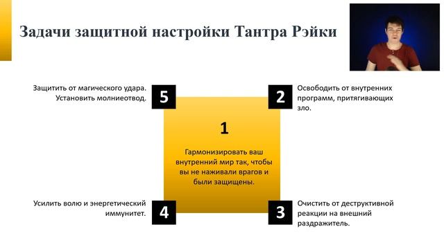 Задачи защитной настройки Тантра Рэйки