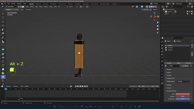 Master 3D Cloth Simulation - Blender - PIXXO 3D_10