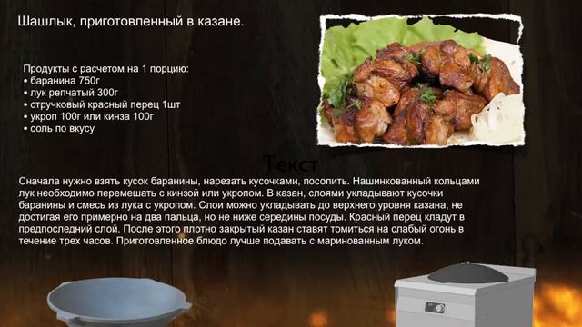 Шашлык, приготовленный в КАЗАНЕ Iterma Итерма