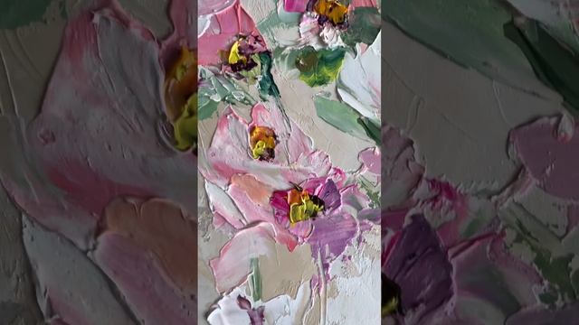 Цветы масляными красками