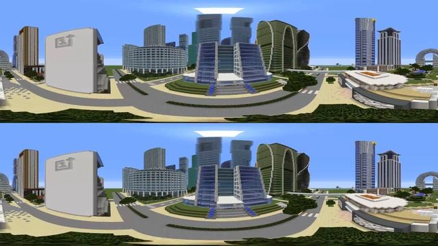 Minecraft: Moscow Business Center VR / 360° [Reupload]