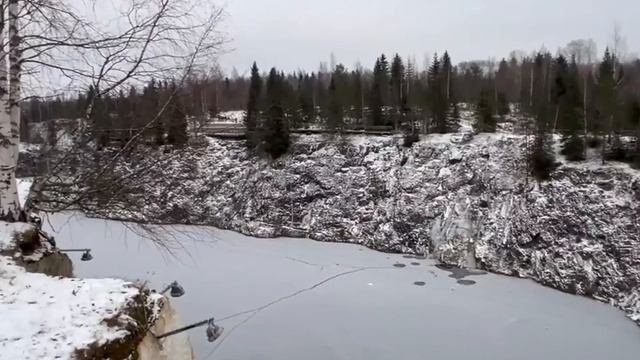 Прогулка по зимнему Горному парку Рускеала