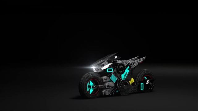 3d Animation Transformers Drone to Bike by Kaizen Student
