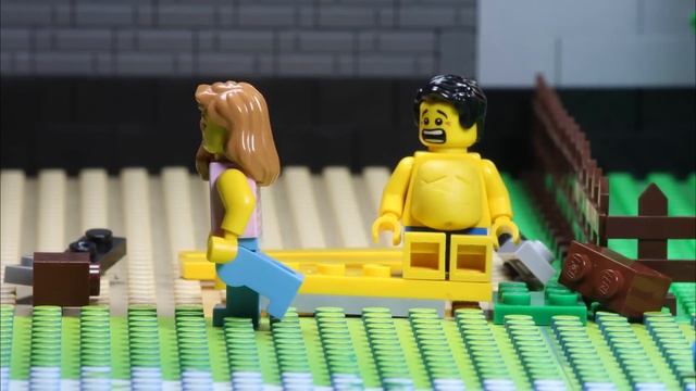 Lego Gym Beach Body Building Fat Lego