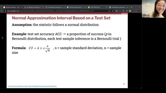 AI Research Intensive: Evaluating your novel model by Elaine Liu and Xiaoli Yang