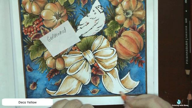 Thanksgiving WREATH. Part 2 / Coloring in Creative Haven 'Autumn Scenes' / Раскраска-антистресс