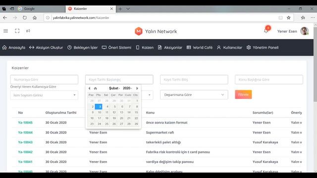 Kullanım Kılavuzu 8 Kaizen Network