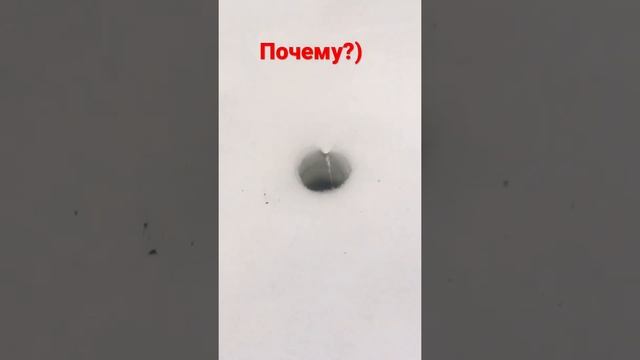 Странное явление на зимней рыбалке. Пишите комментарии ))