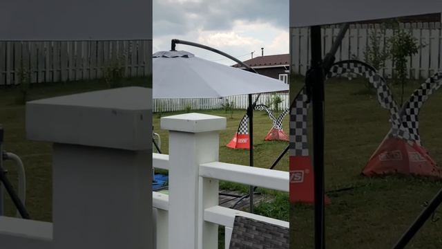 Падение спортивного дрона