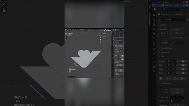 3D Моделирование стелы города "Я люблю Маркс" в Blender 3D